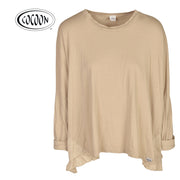 2 Textured frill detail top
