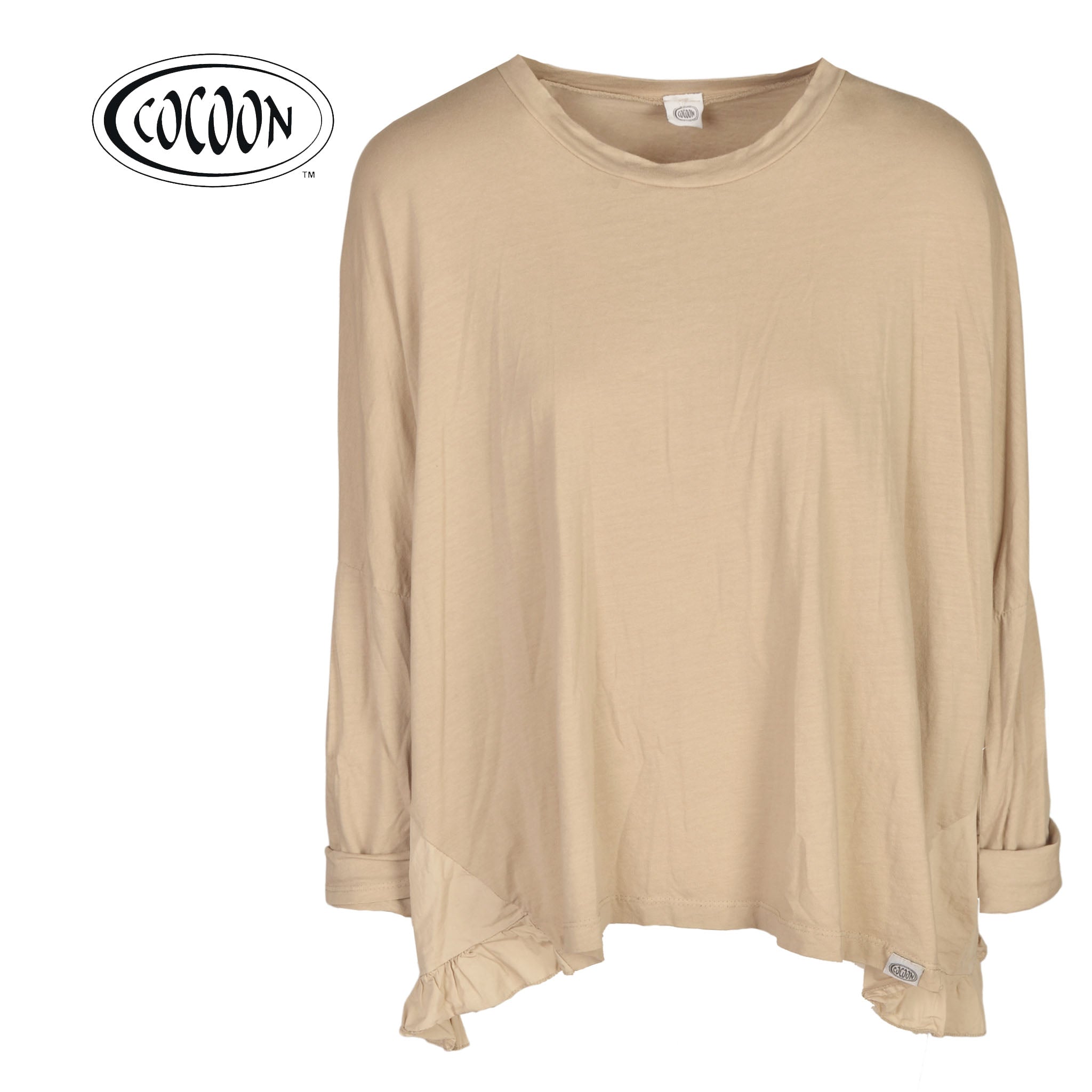 2 Textured frill detail top
