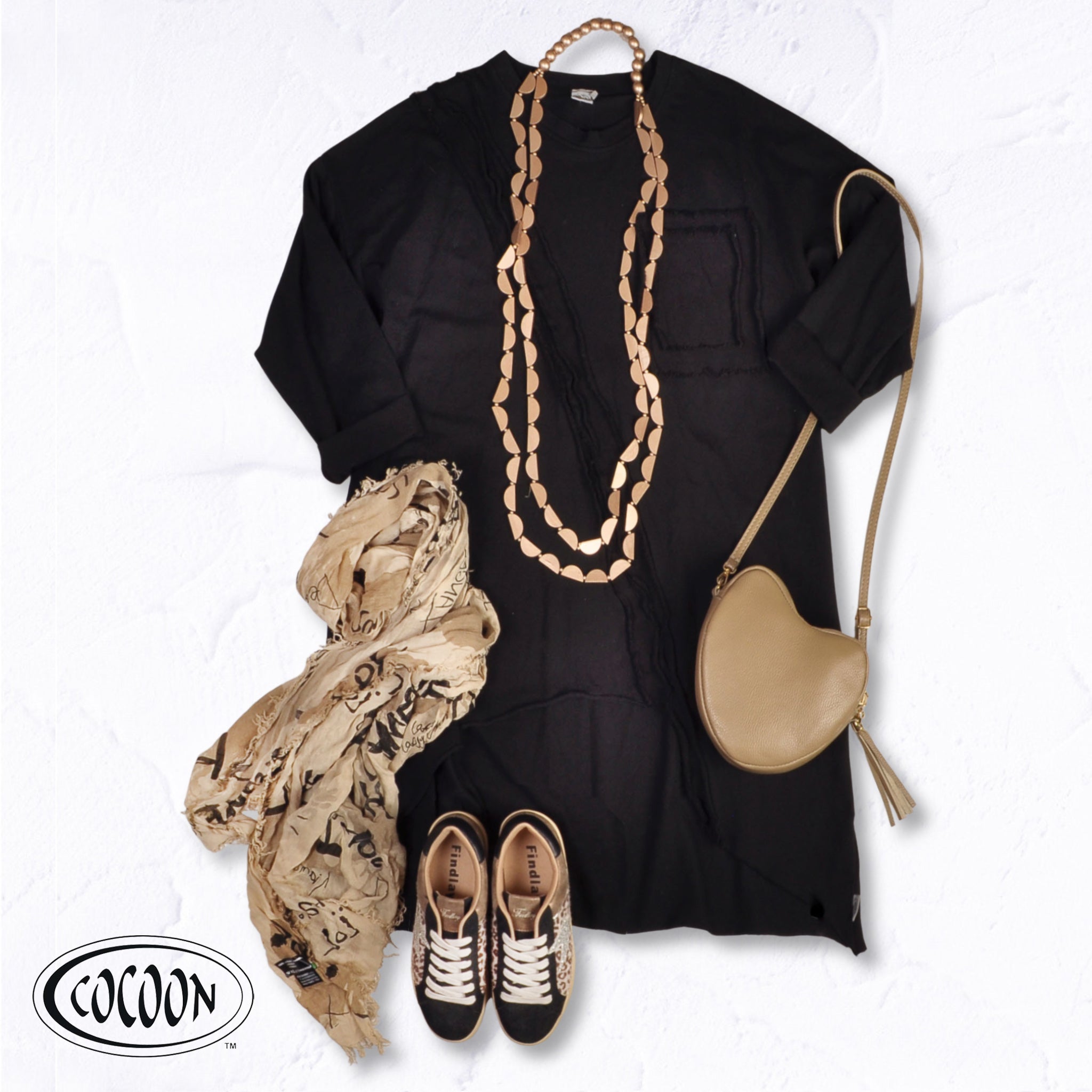 Cocoon raw-edge 2 textured asymetric tunic