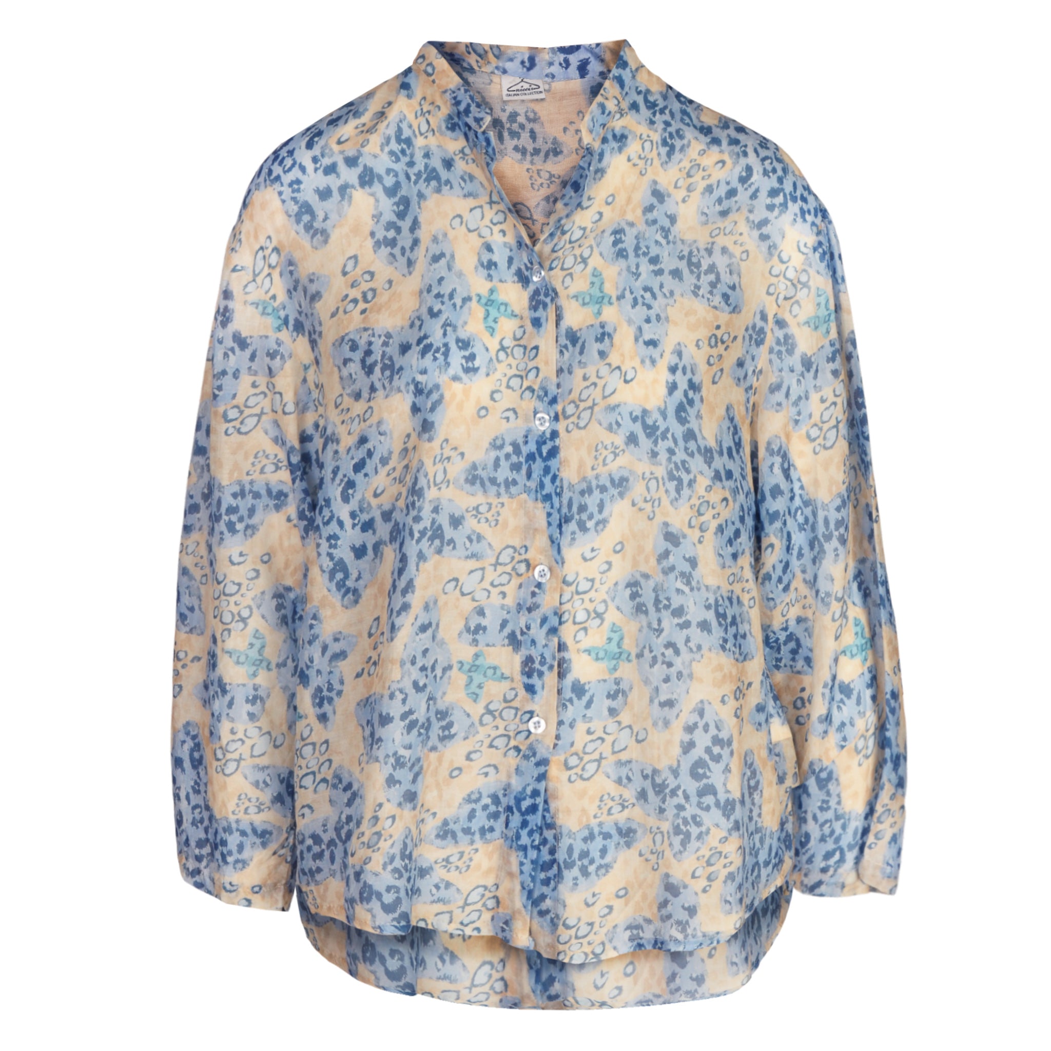 Leopard butterfly print shirt