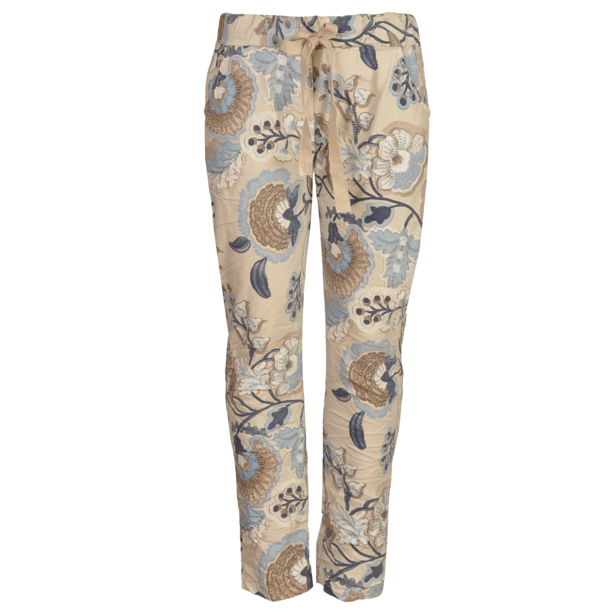 Folk print pants