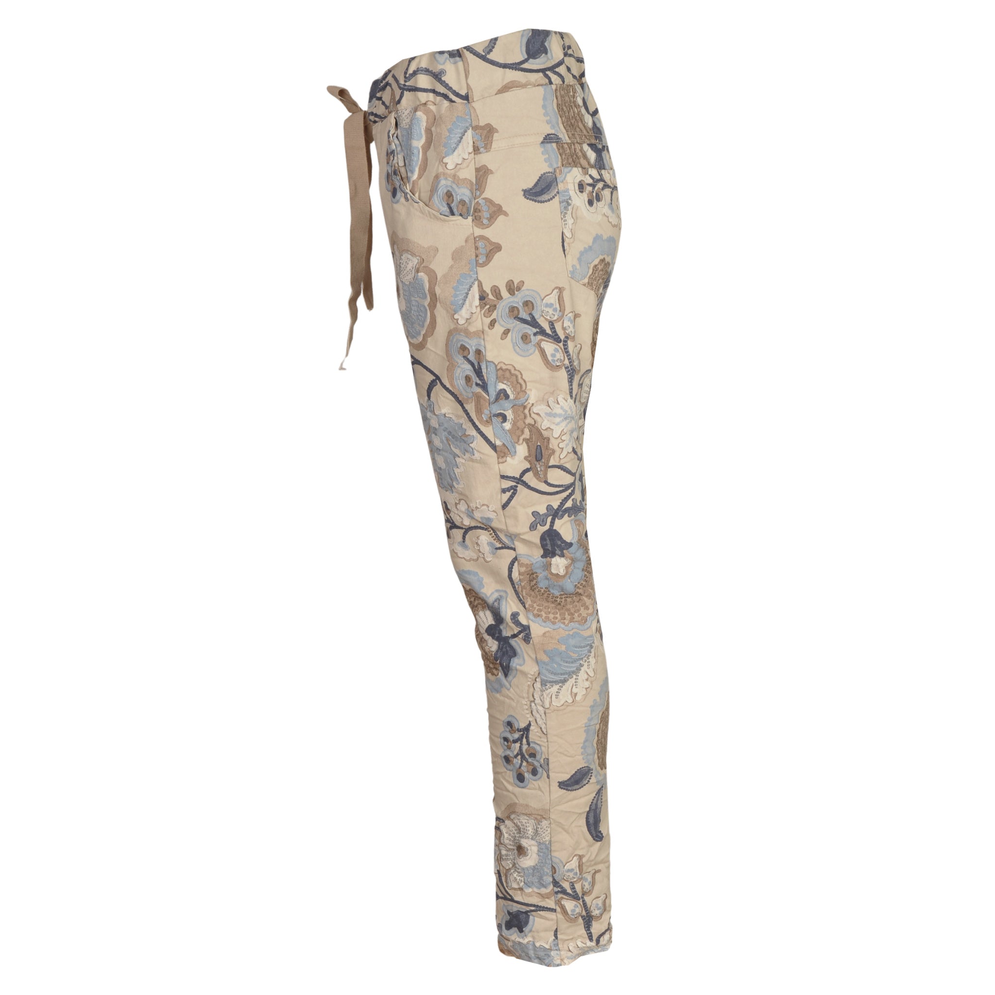 Folk print pants