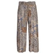 Paisley flower print pants