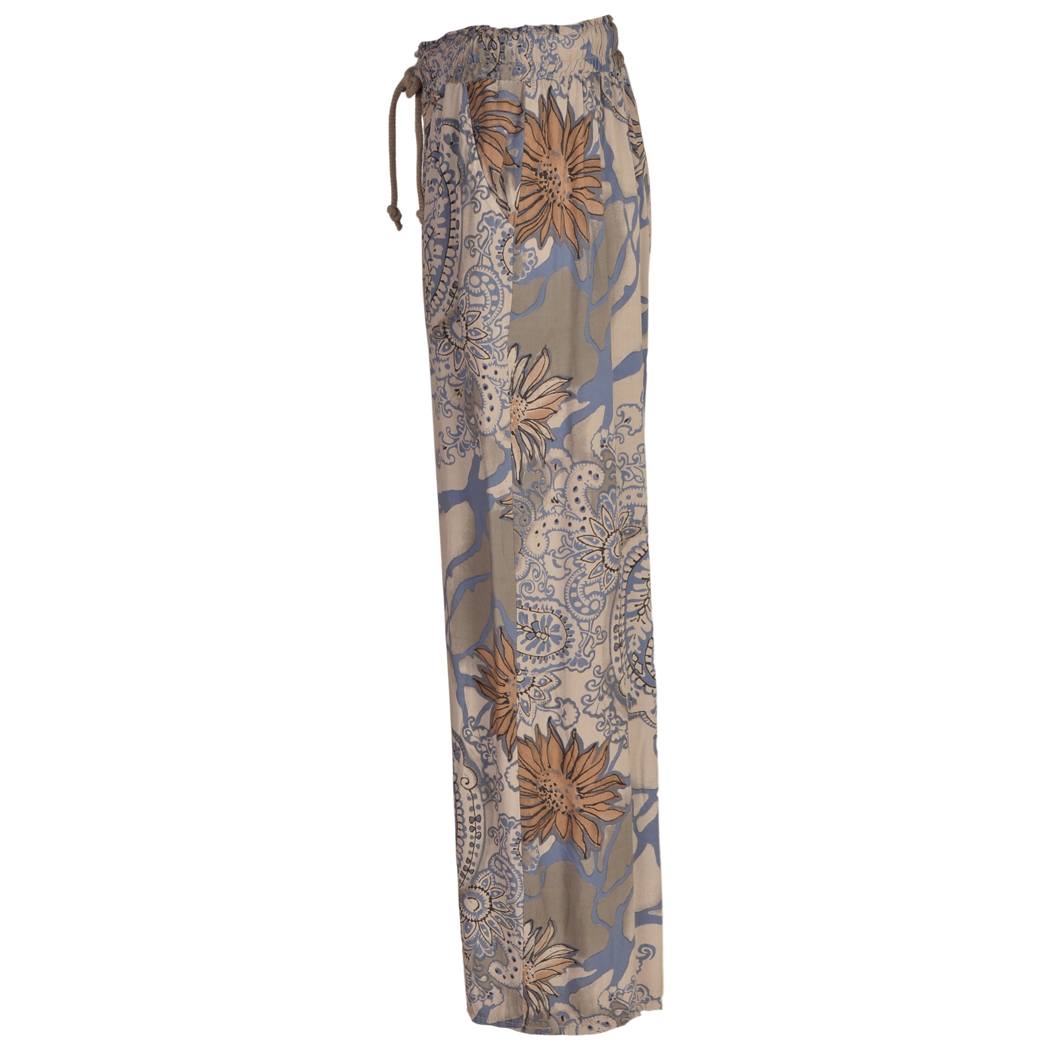 Paisley flower print pants