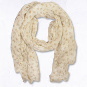 Mini heart print scarf