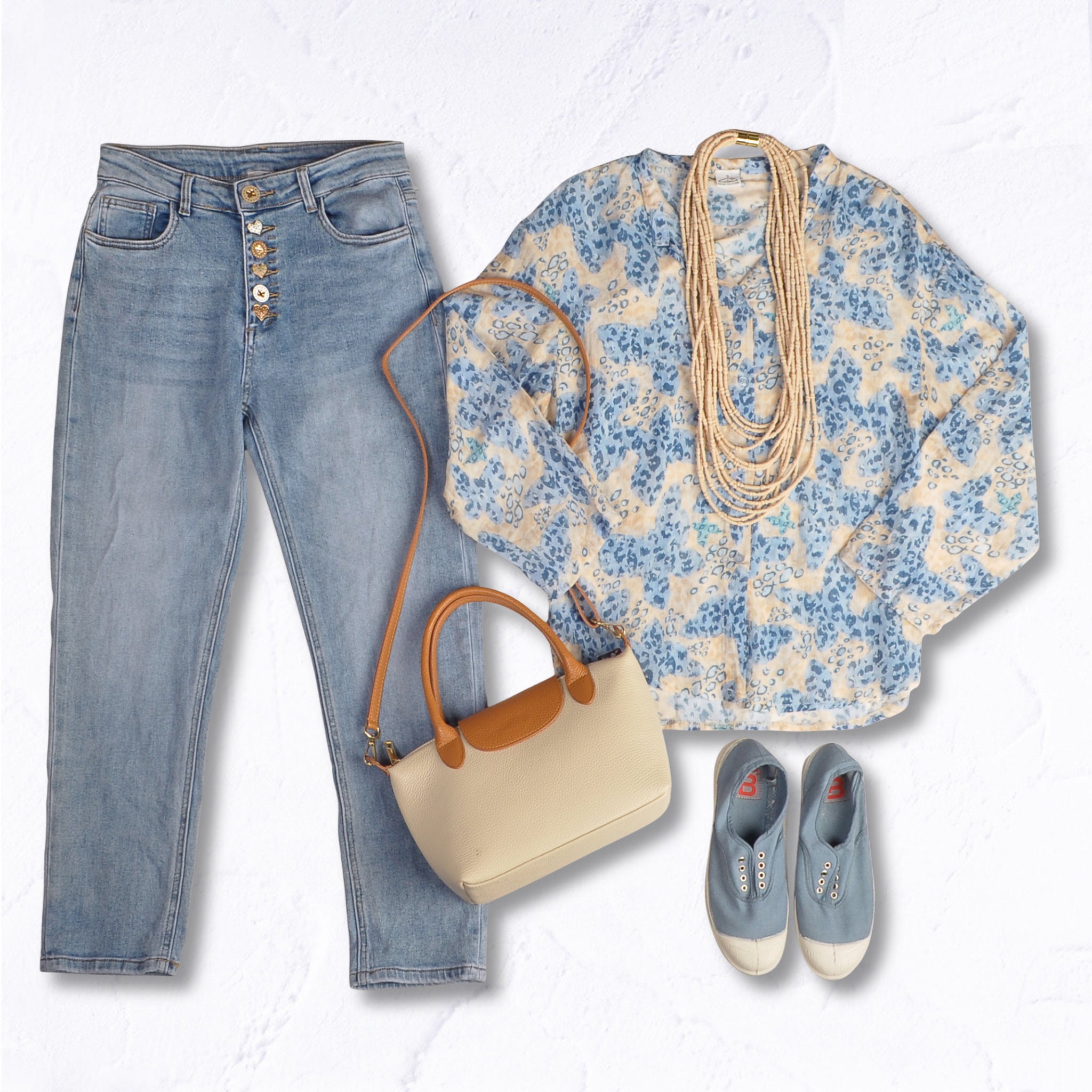 Leopard butterfly print shirt