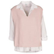 Double layered vest and shirt