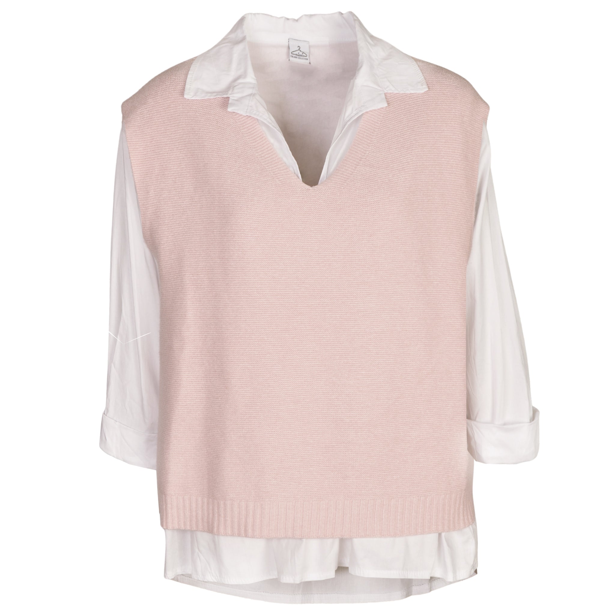 Double layered vest and shirt