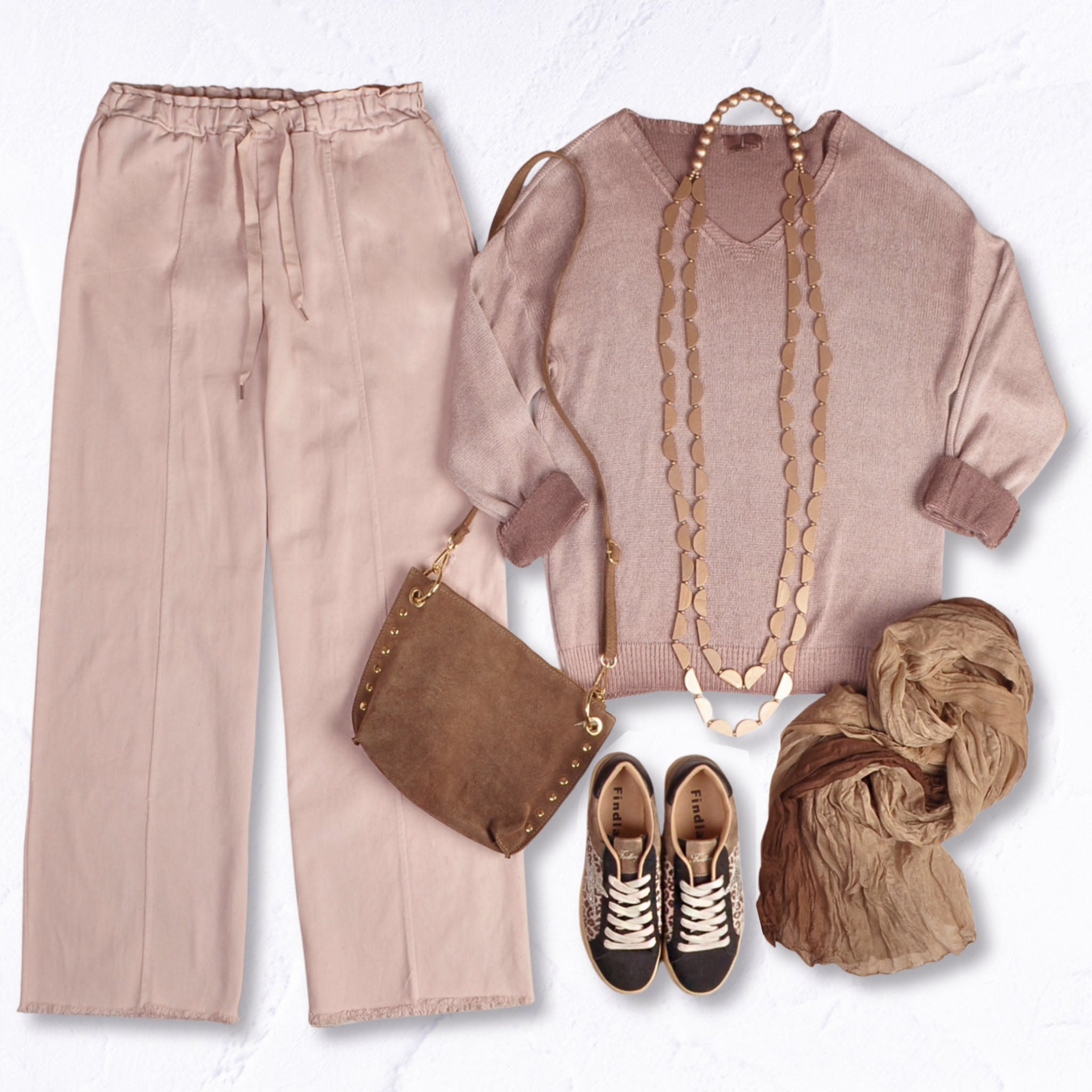 Overdyed v-neck knit top