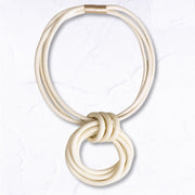 Multi rubber string necklace