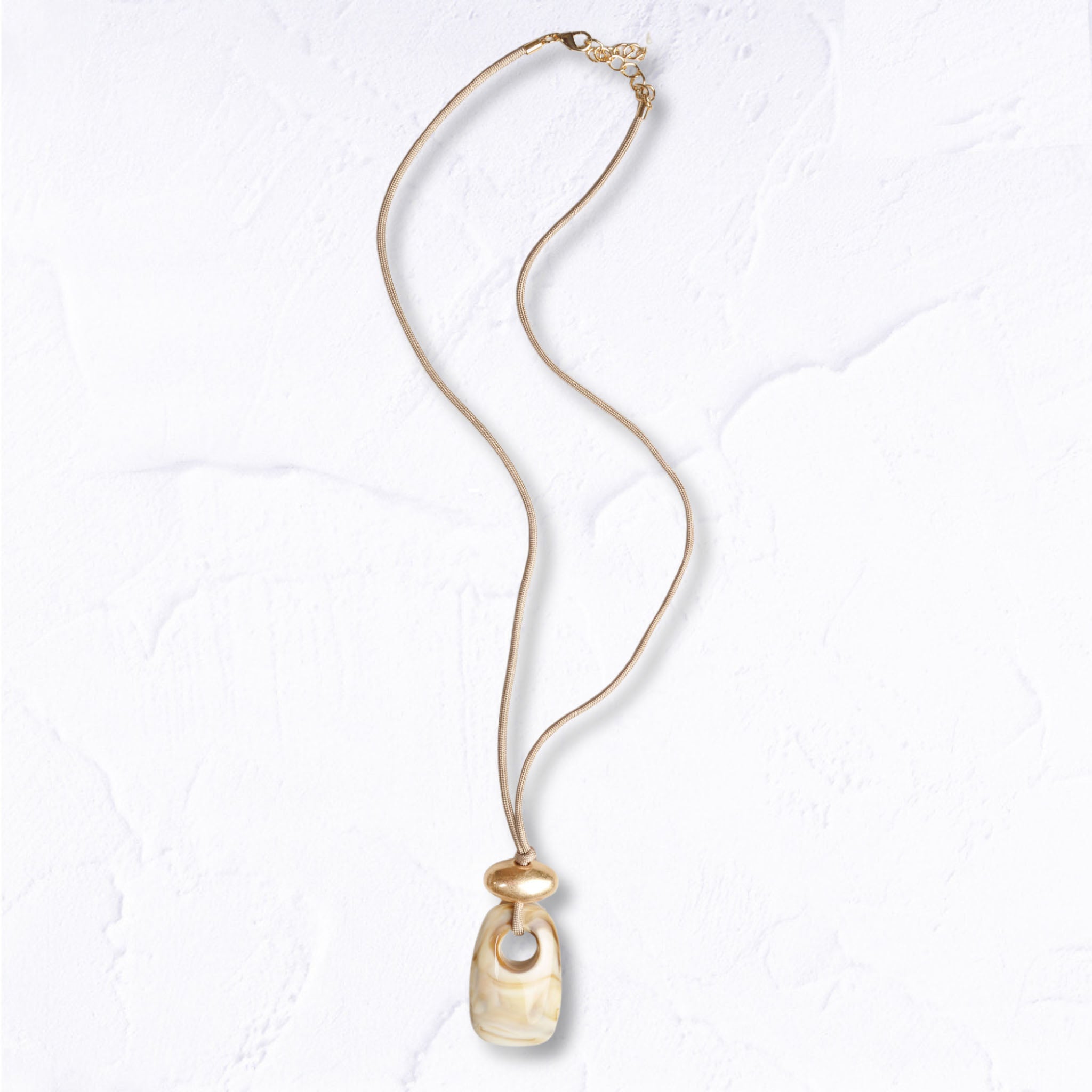 Smokey giant bead pendant necklace