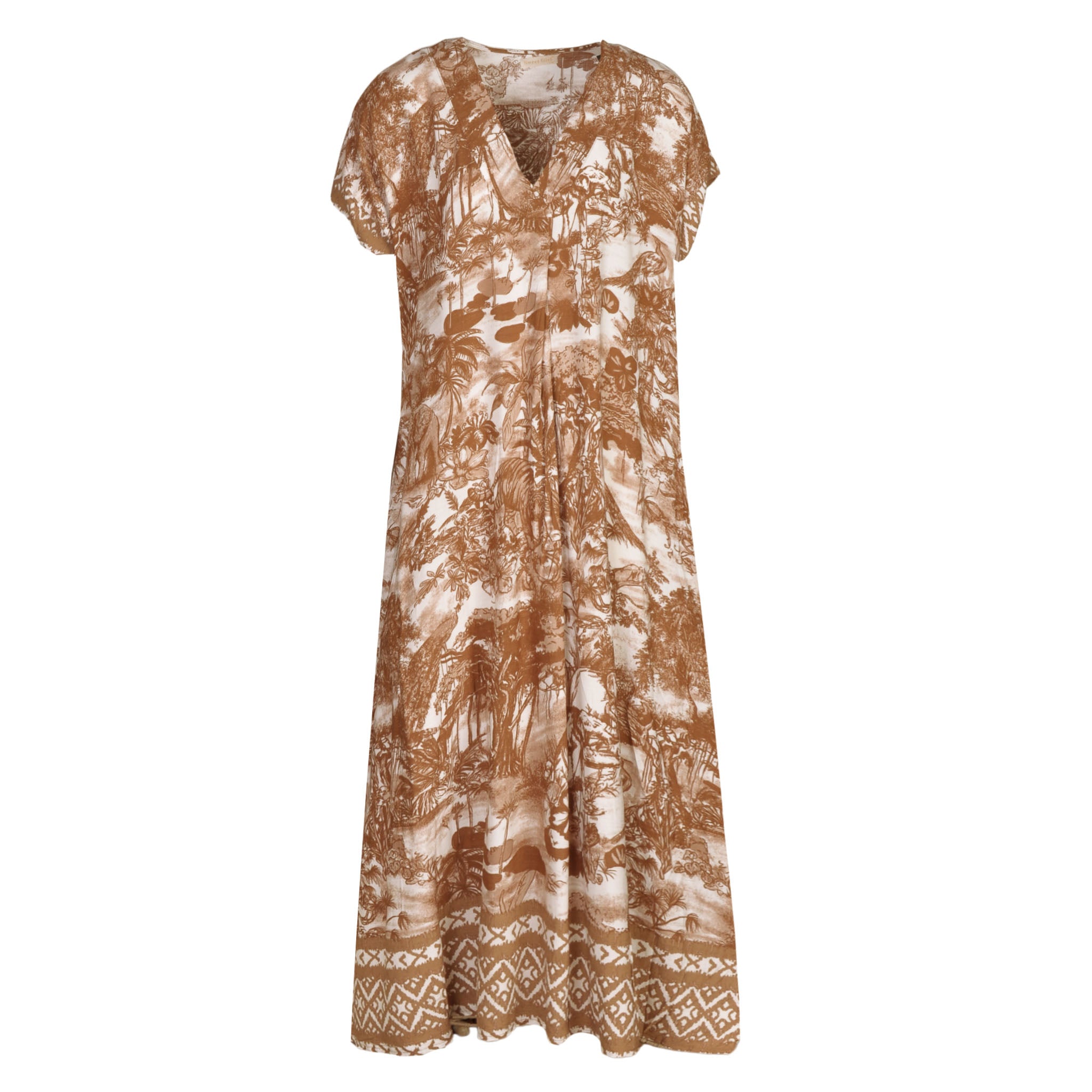 Jungle toile print dress