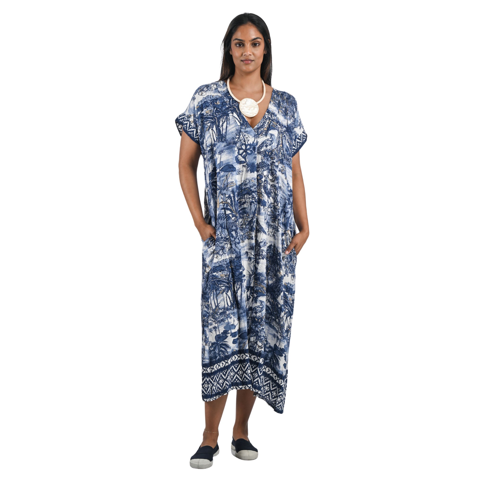 Jungle toile print dress