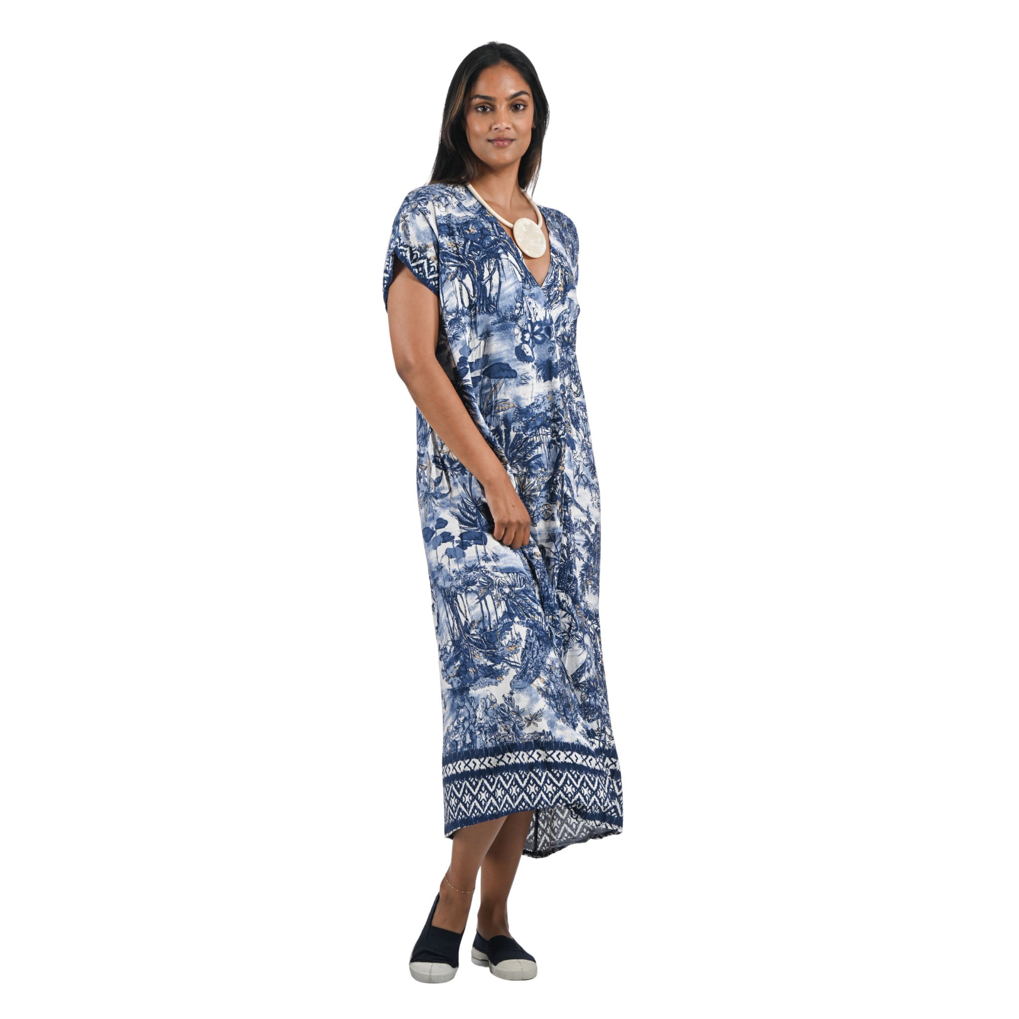 Jungle toile print dress