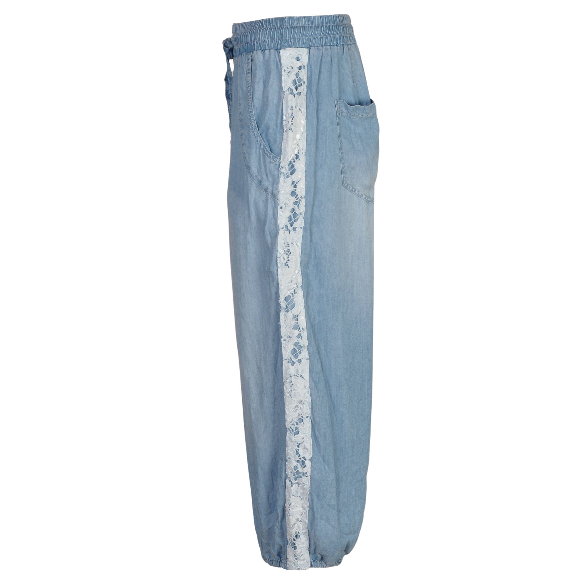 Lace detail tencil jogger