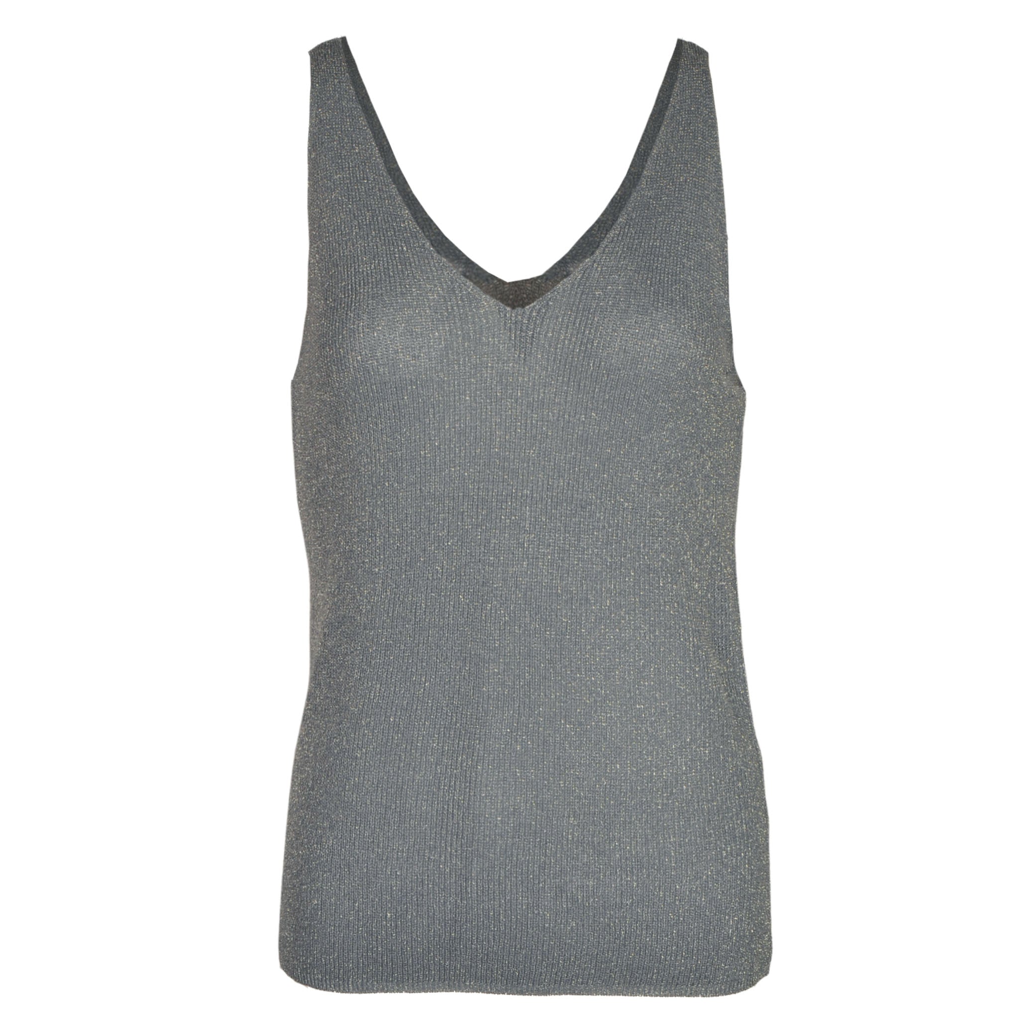 Lurex knit vest