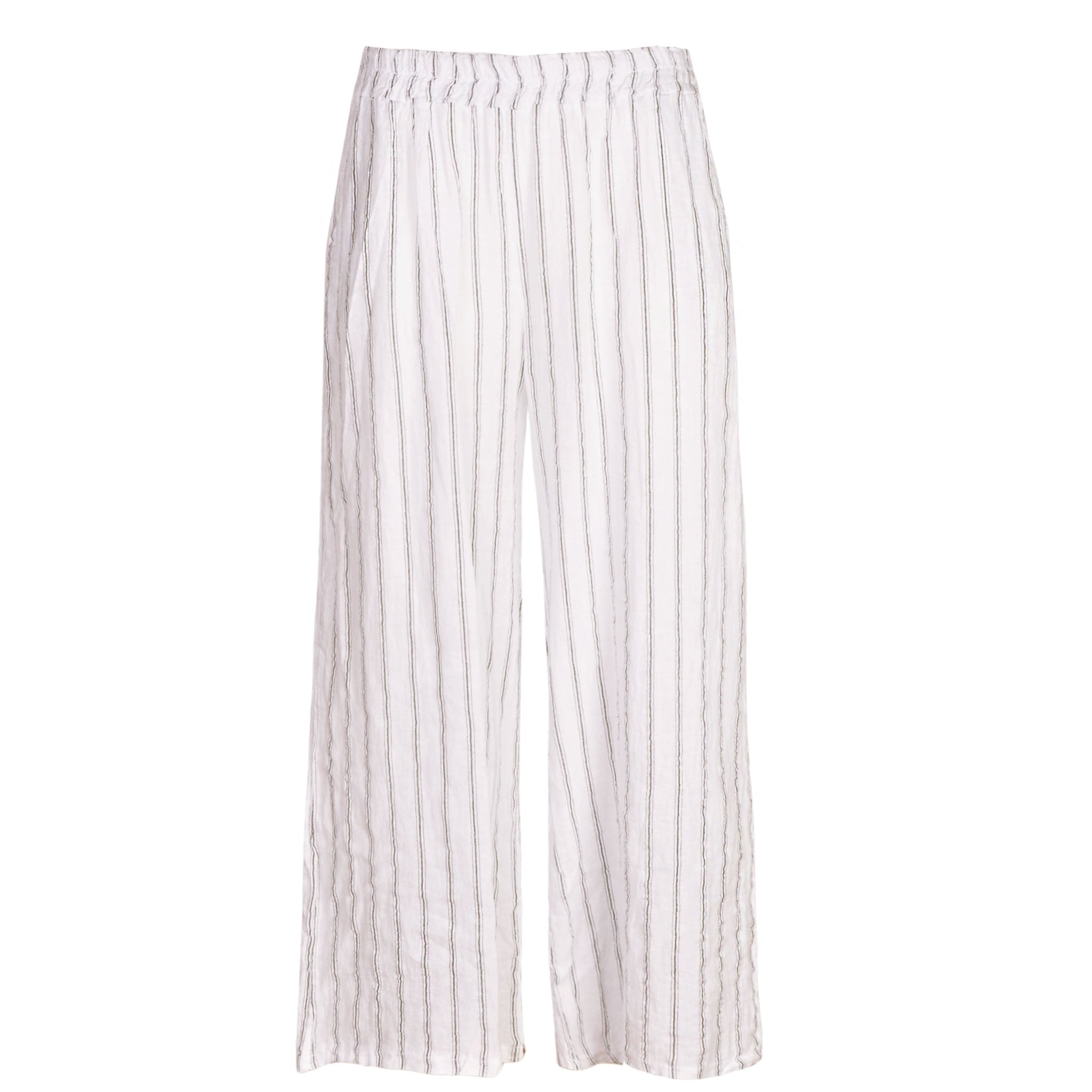 Striped linen pant