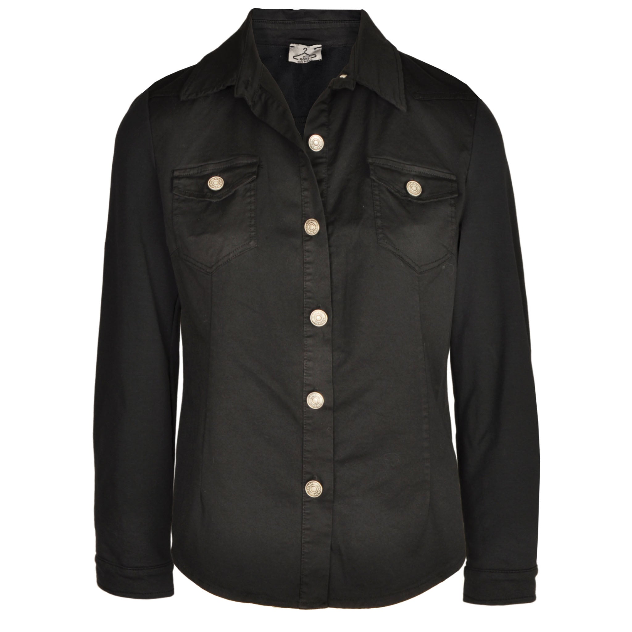 2 textured denim style shirt