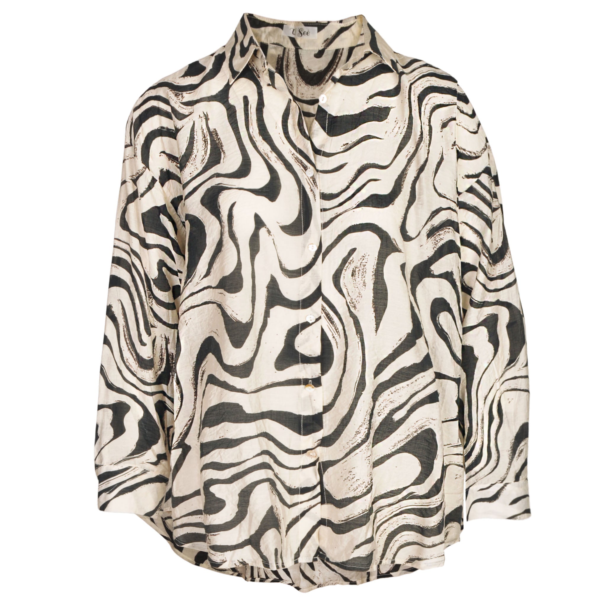 Swirl print shirt