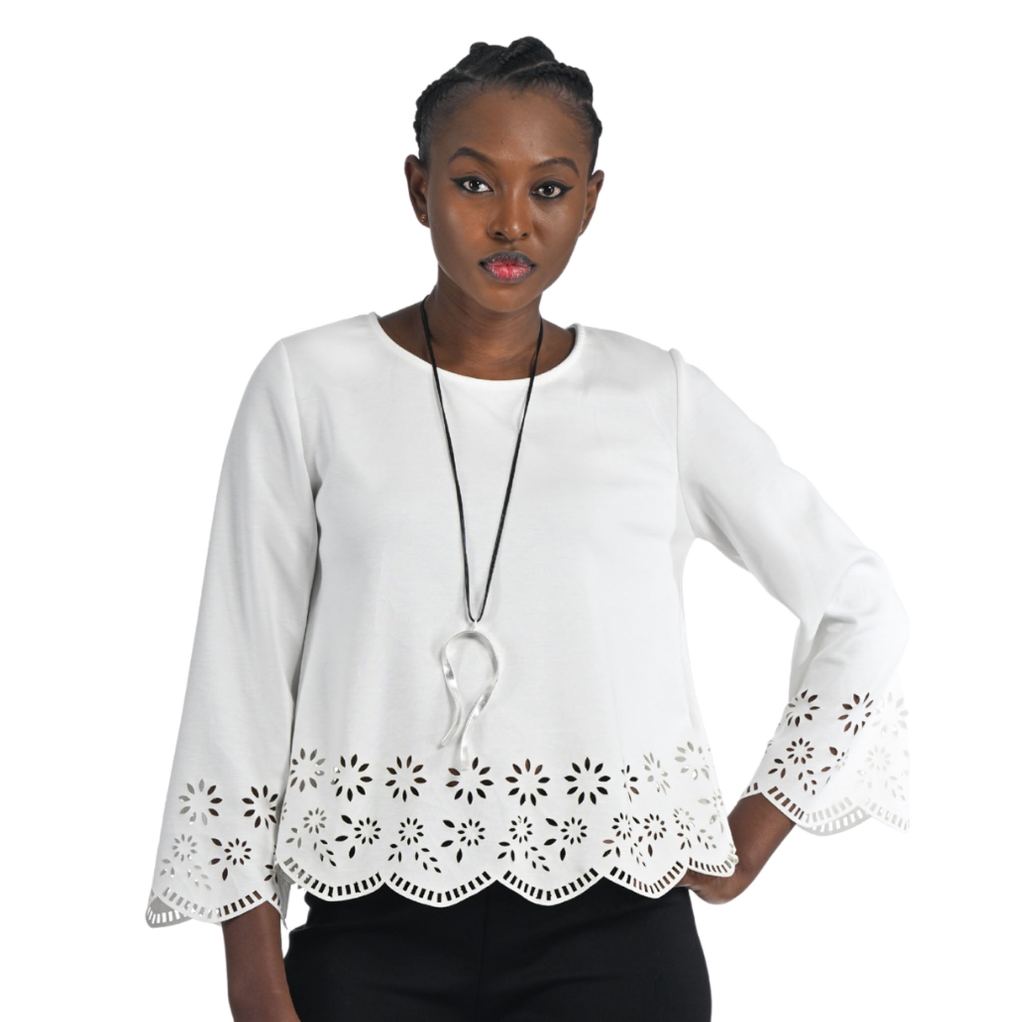 Laser cut border top