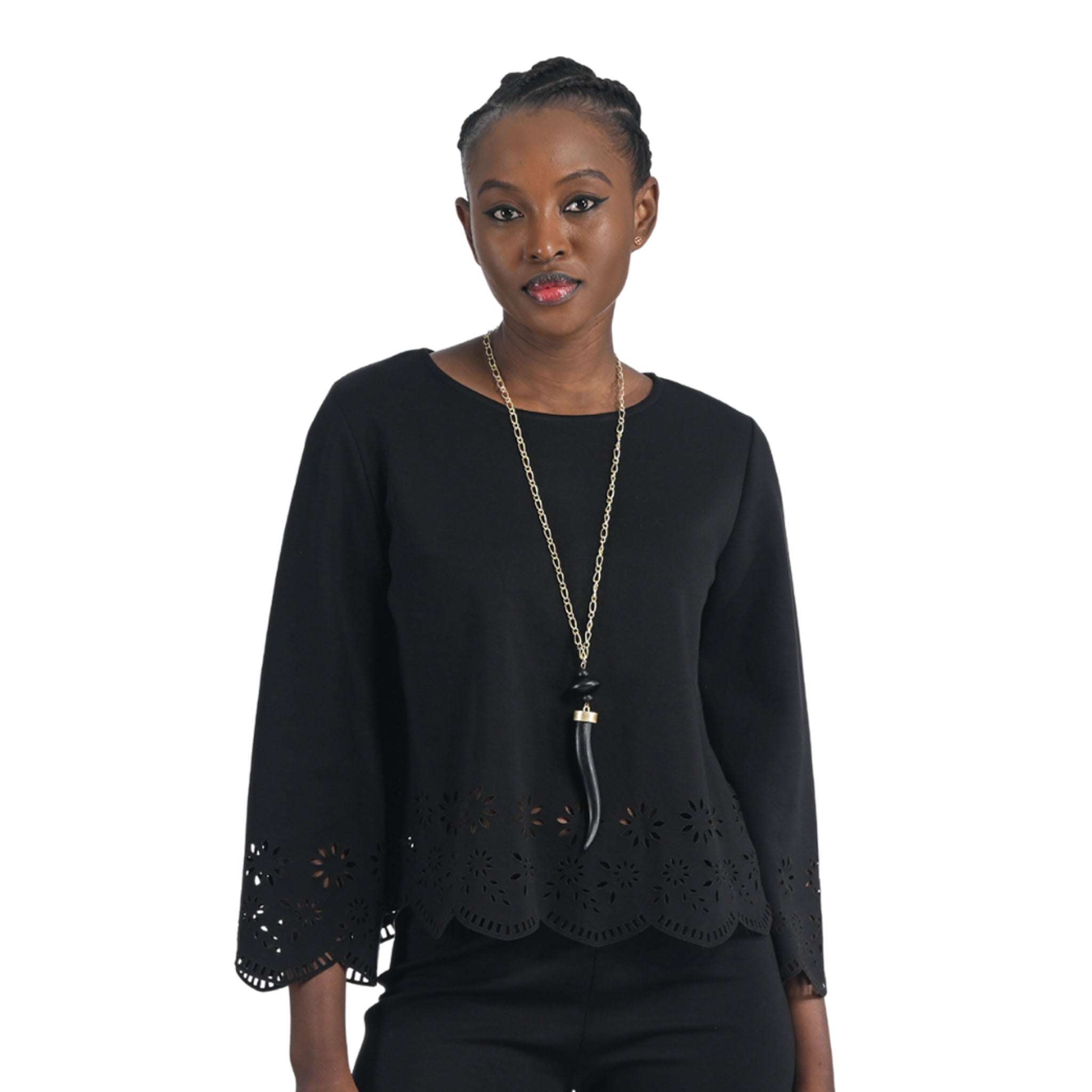 Laser cut border top