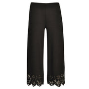 Laser cut border pants