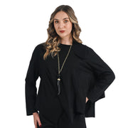 Ribbed detail asymmetrical top