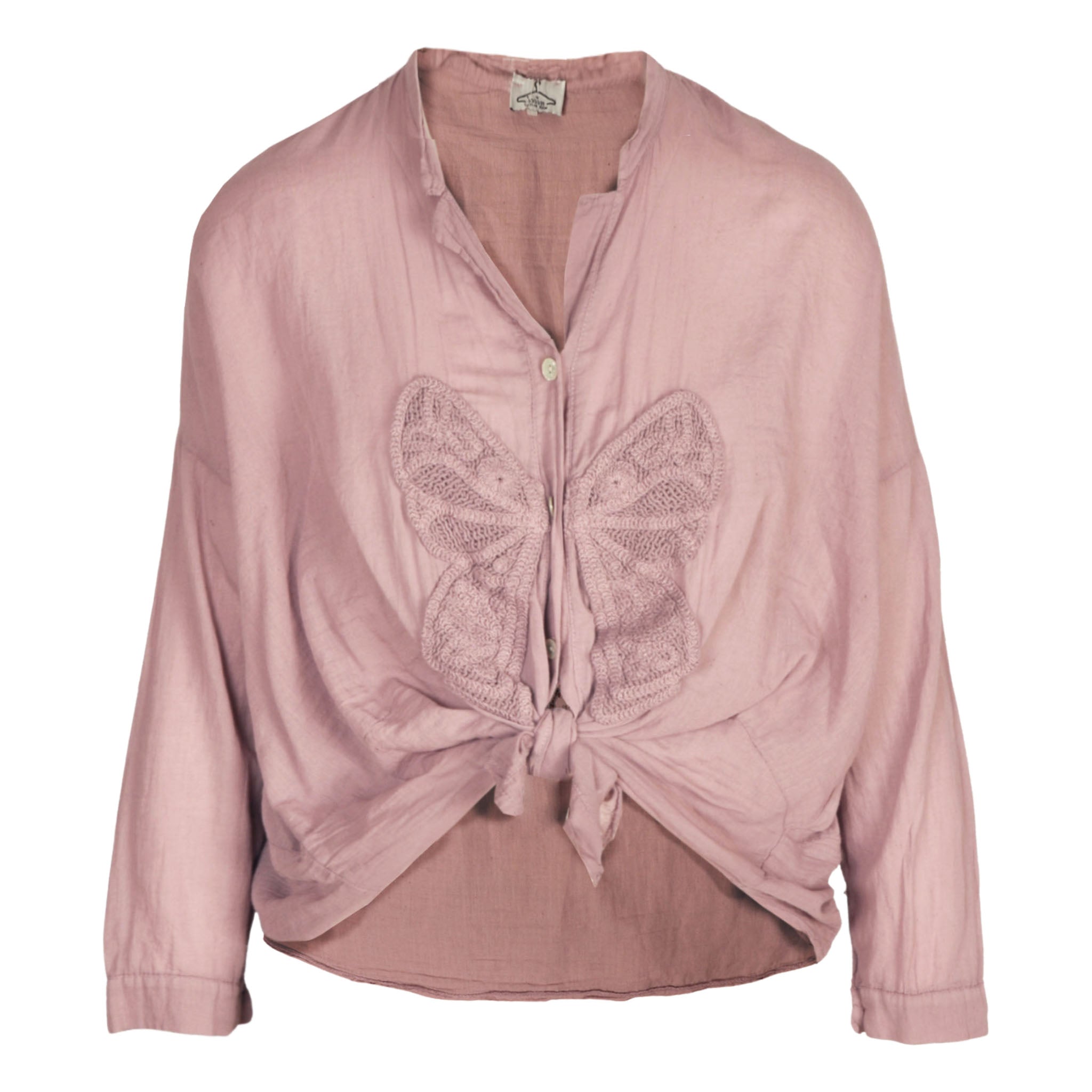 Crochet butterfly shirt