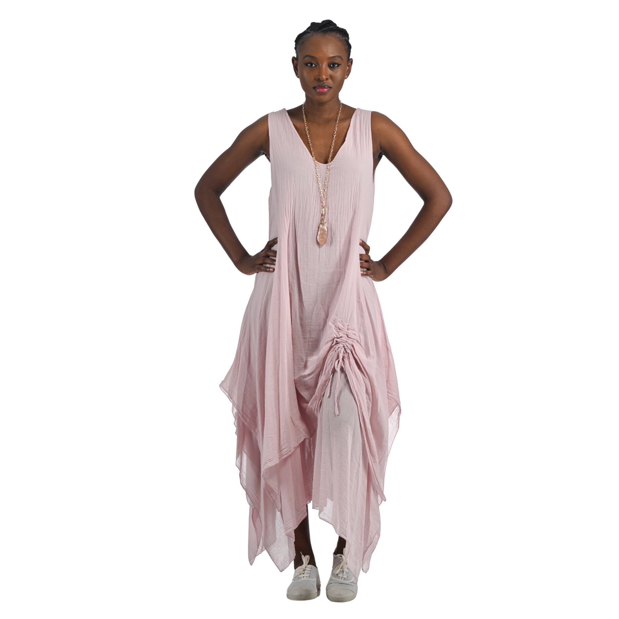 Ruched double layered dress