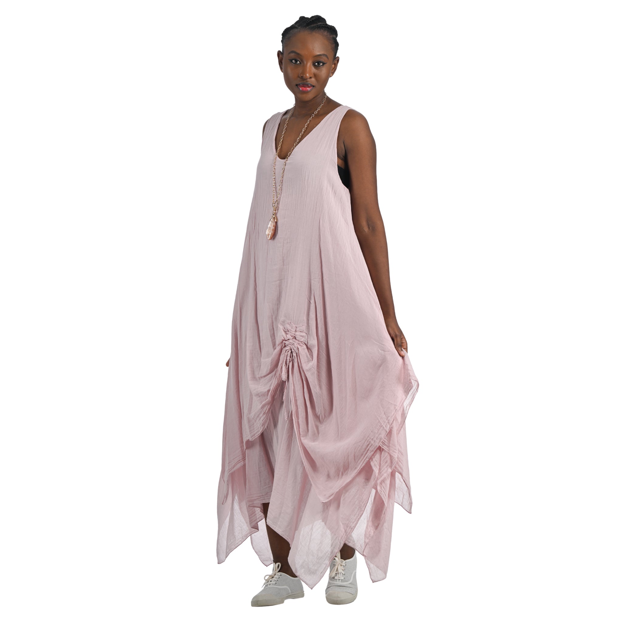 Ruched double layered dress