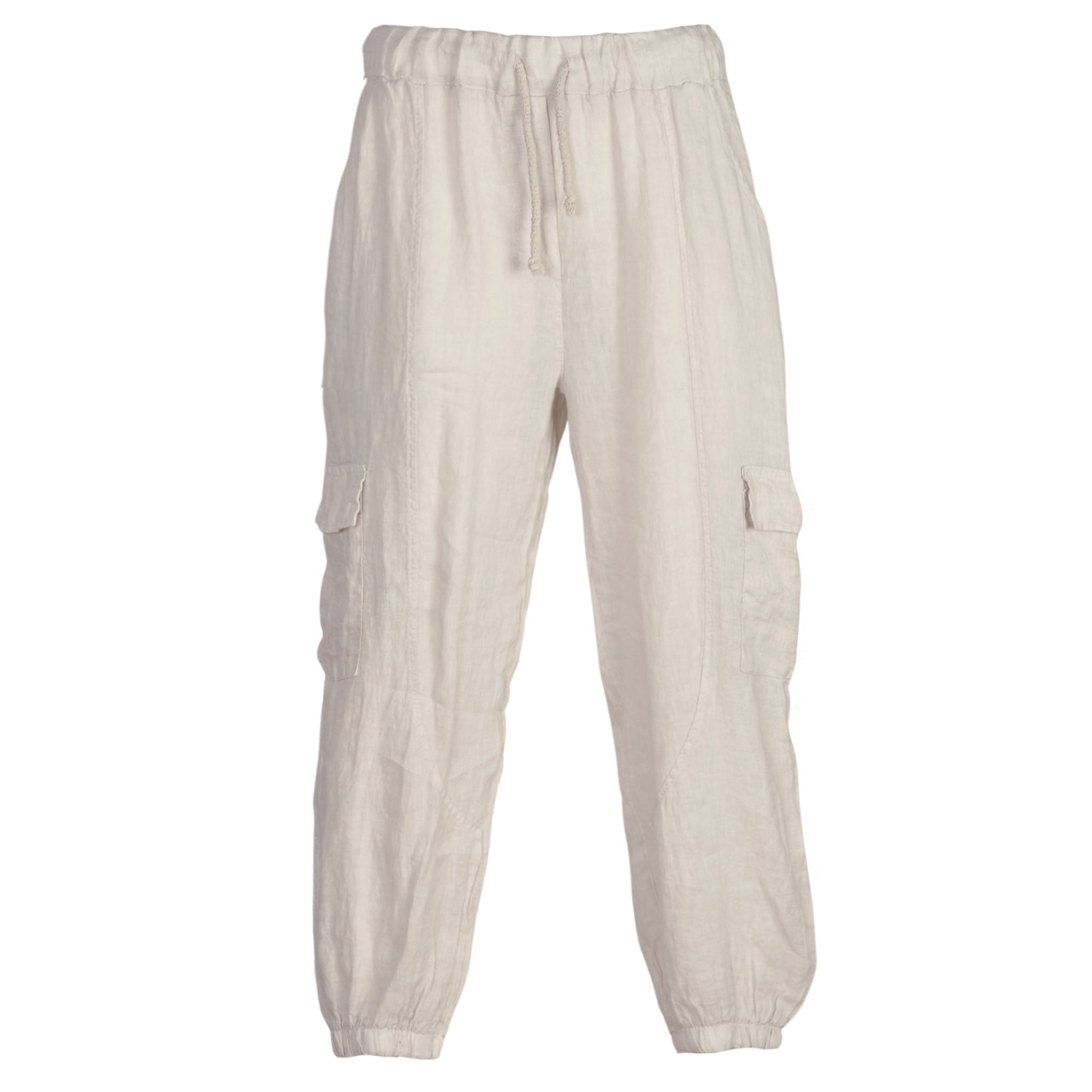 Balloon cargo linen pants