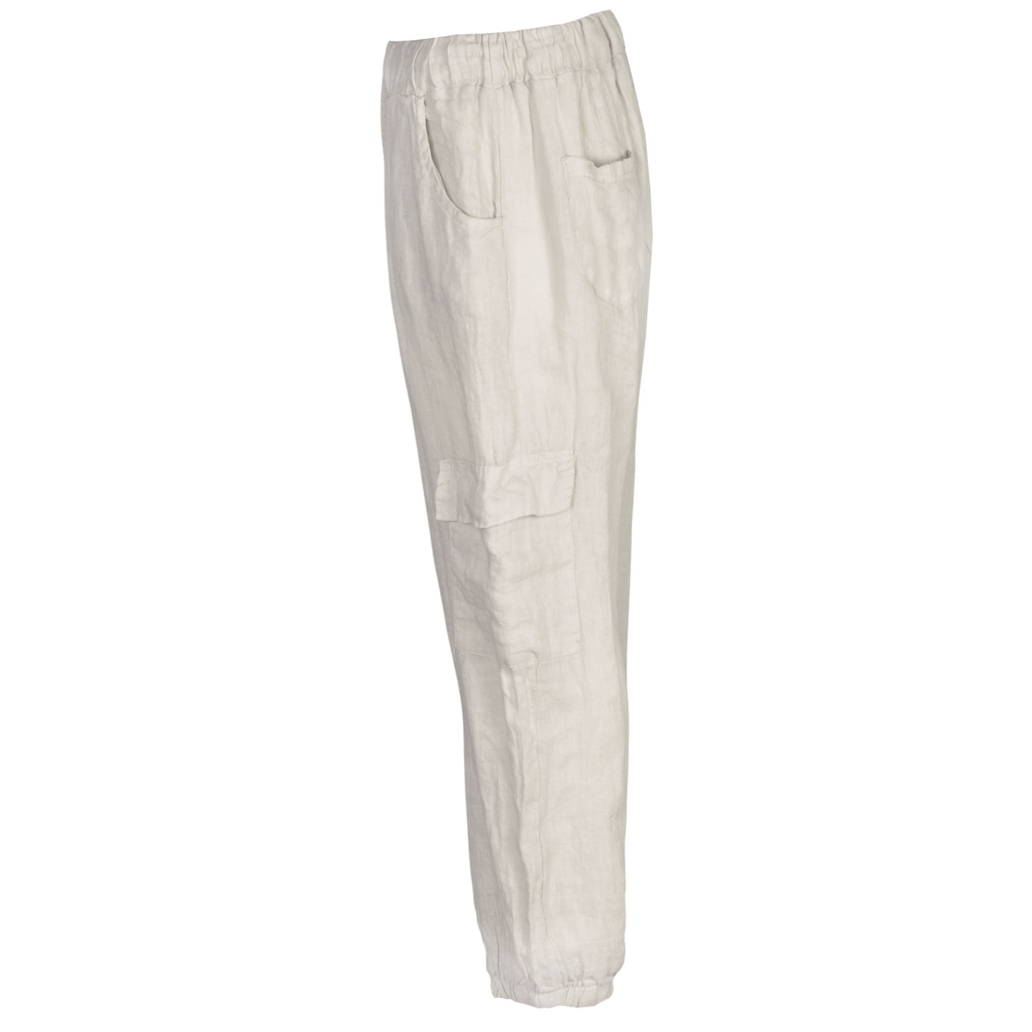 Balloon cargo linen pants