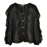 Frill detail blouse