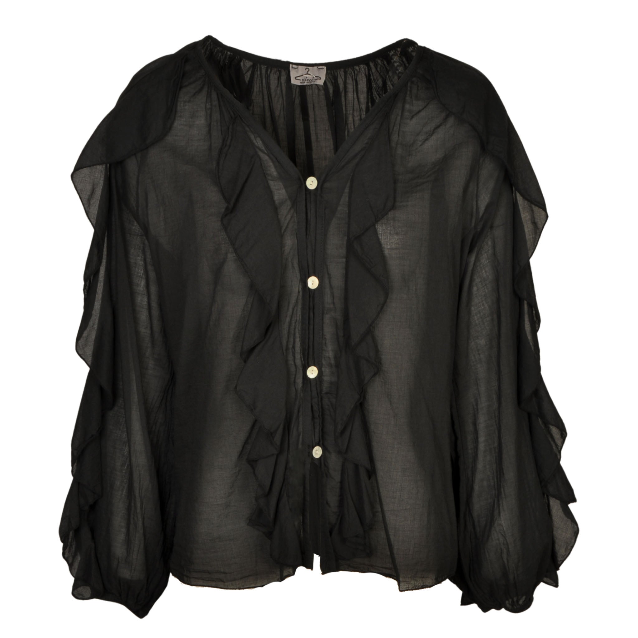 Frill detail blouse