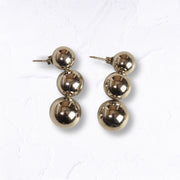 Tripple ball stainless steel earrings