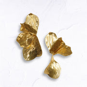 Texured petal earrings