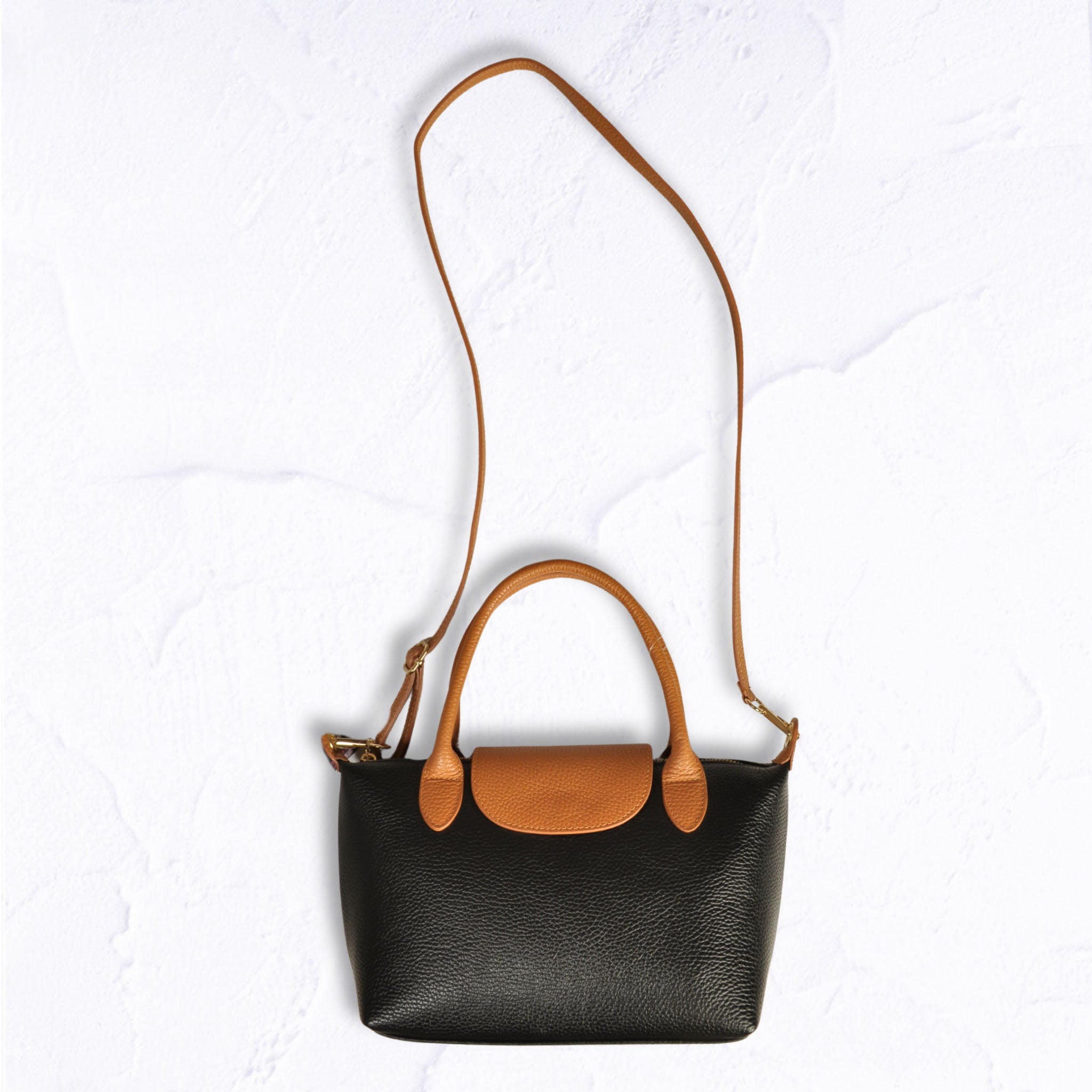 Genuine leather 2-tone bag