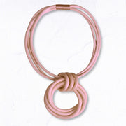 Multi rubber string necklace