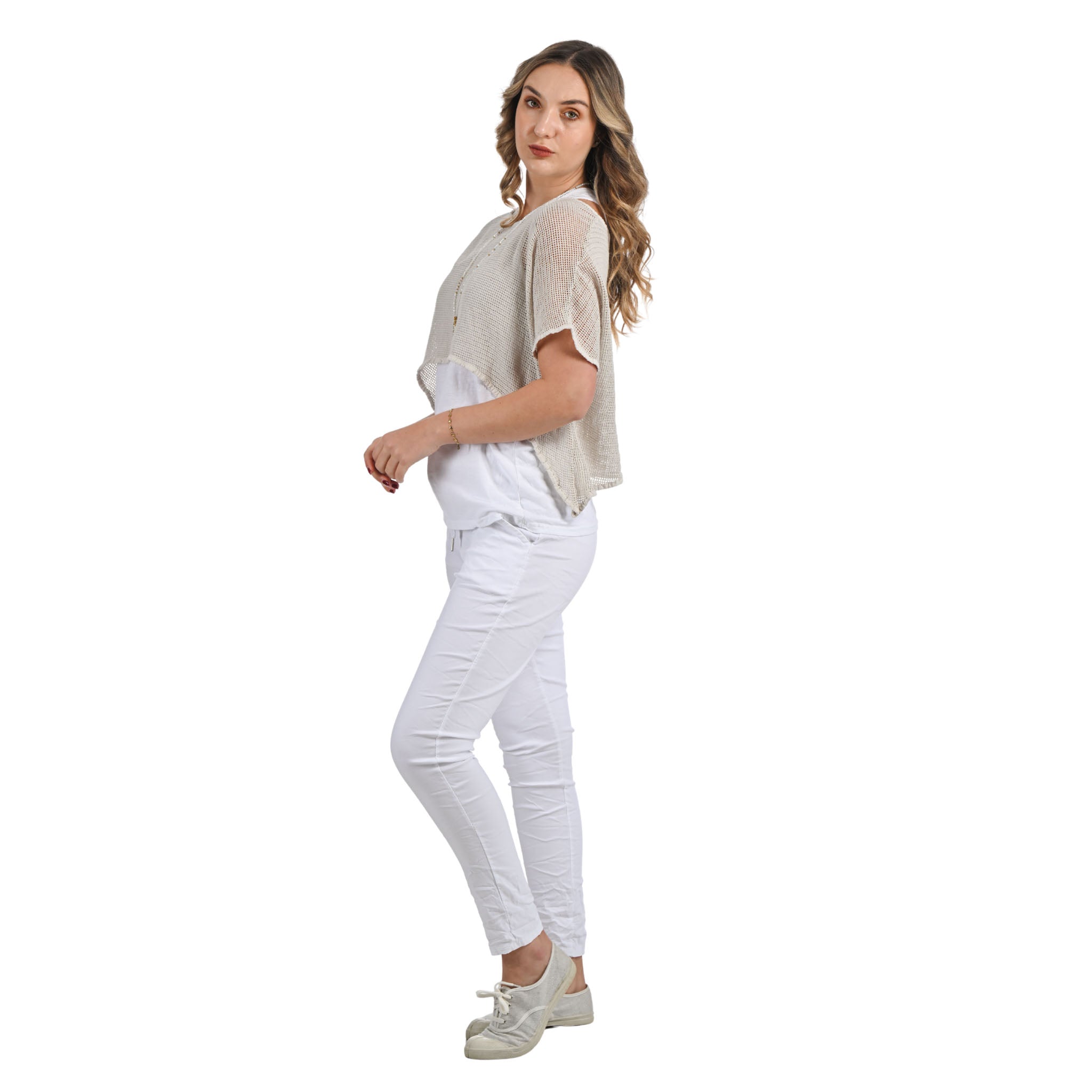 Double layered crop mesh top