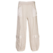 Two textured linen pant
