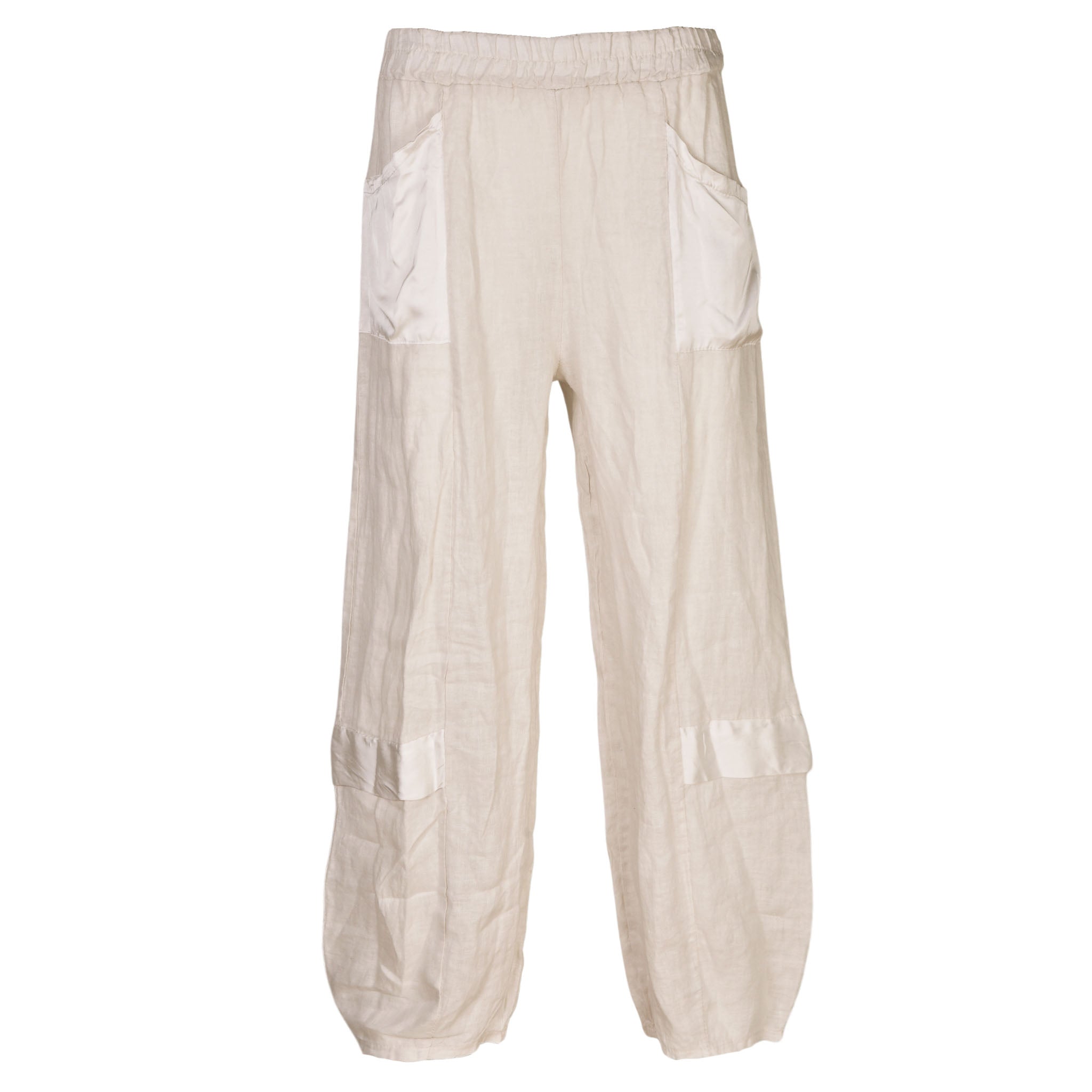 Two textured linen pant
