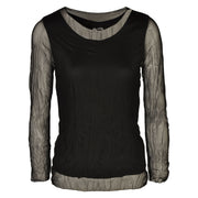 Long sleeve mesh top