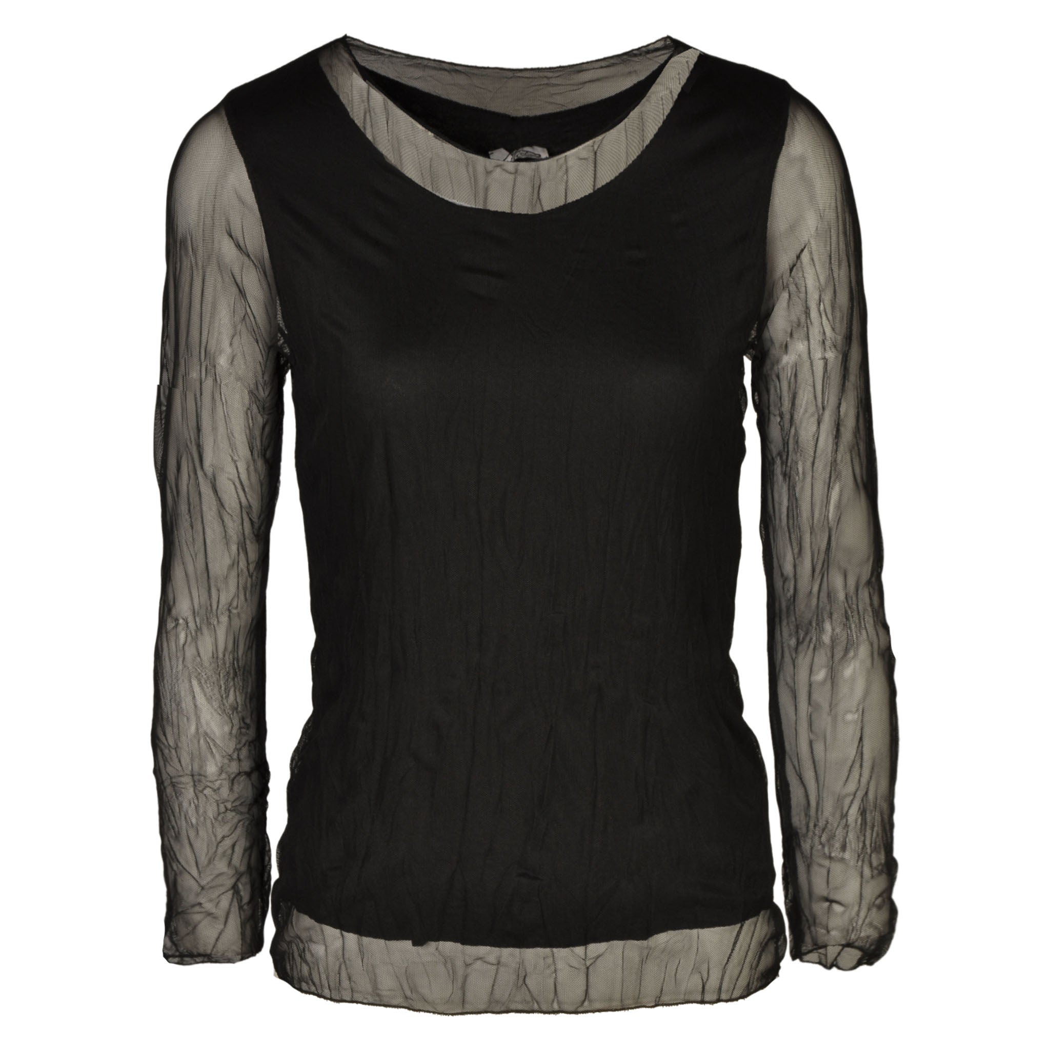 Long sleeve mesh top