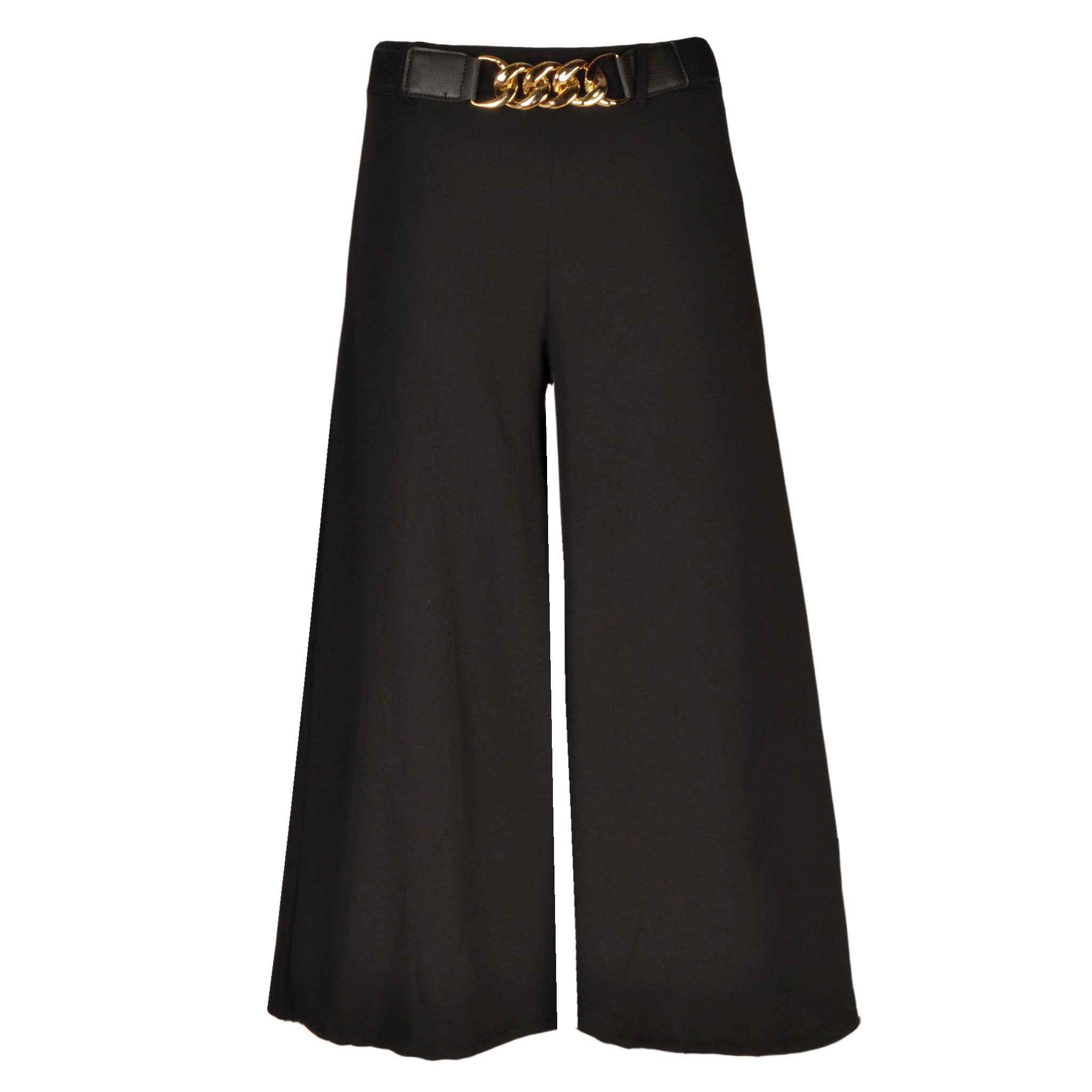 Palazzo chain buckle pant