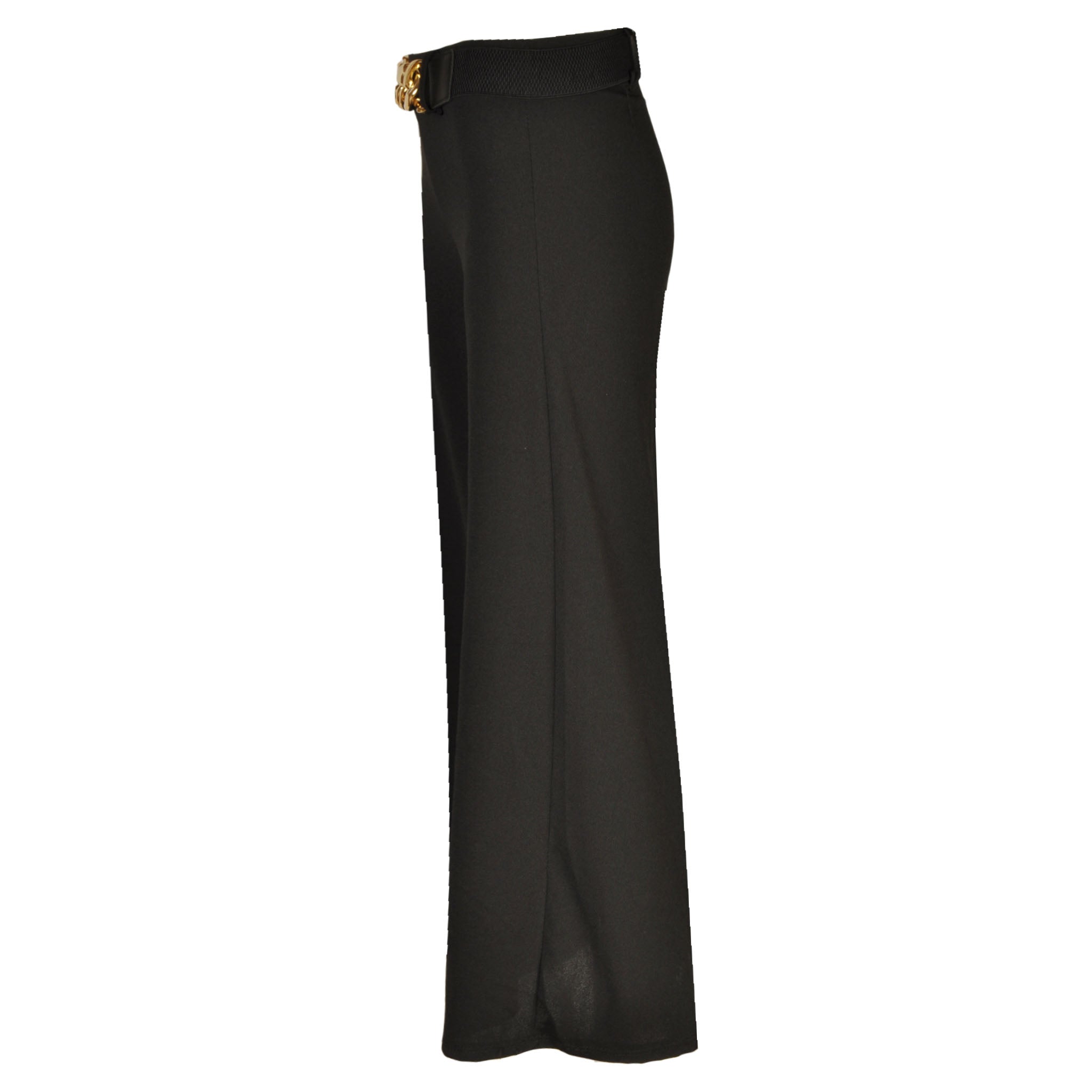 Palazzo chain buckle pant