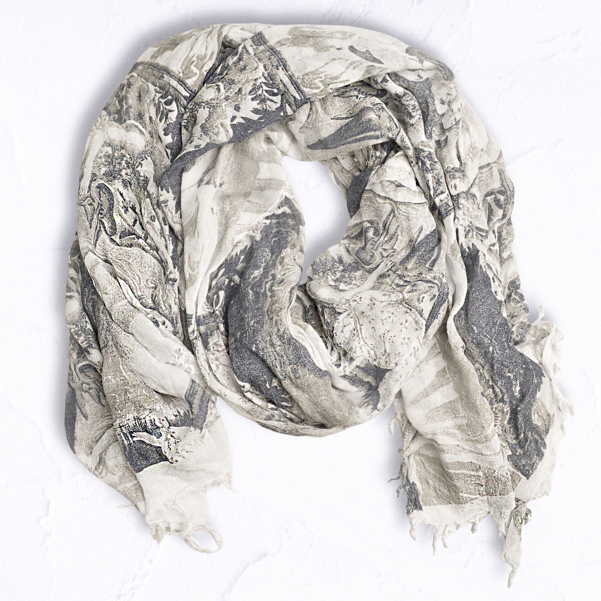 Birth of Venus print bamboo scarf