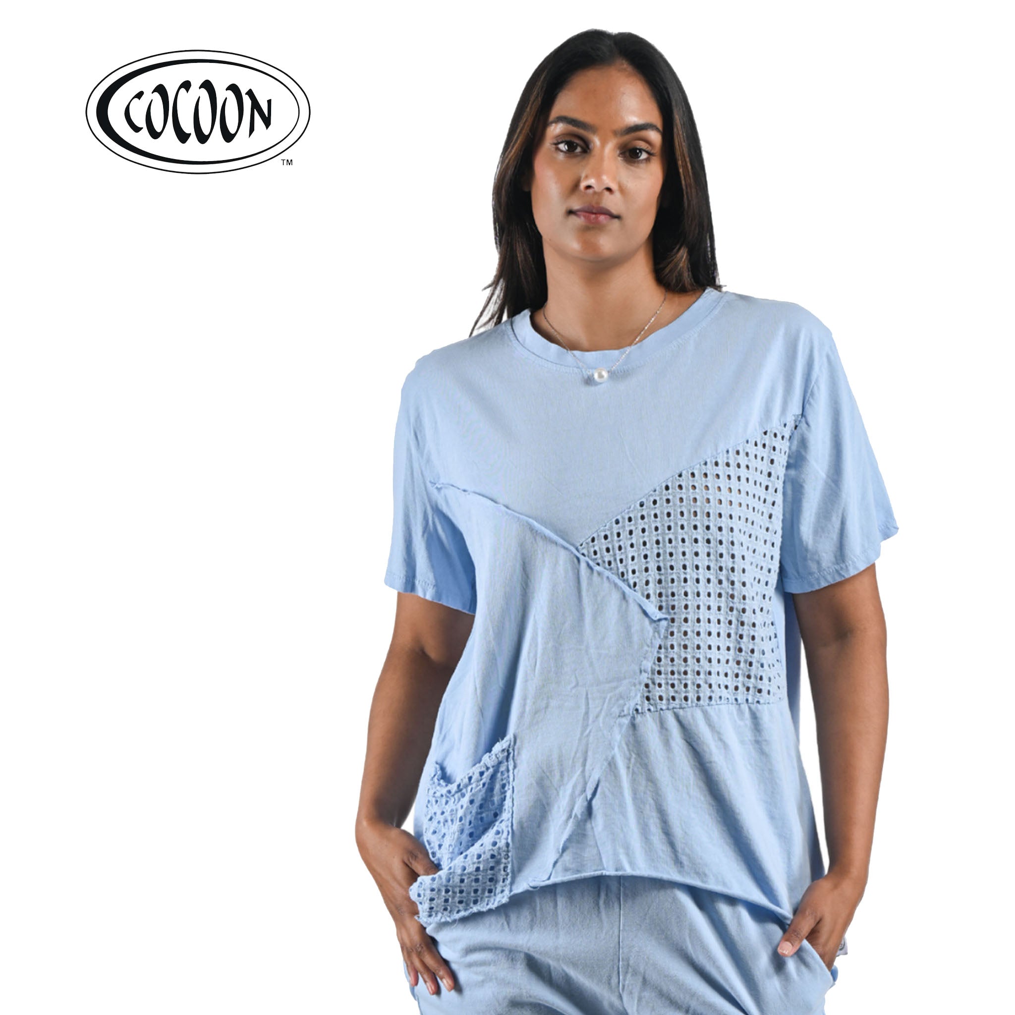 Cocoon anglaise patch t-shirt