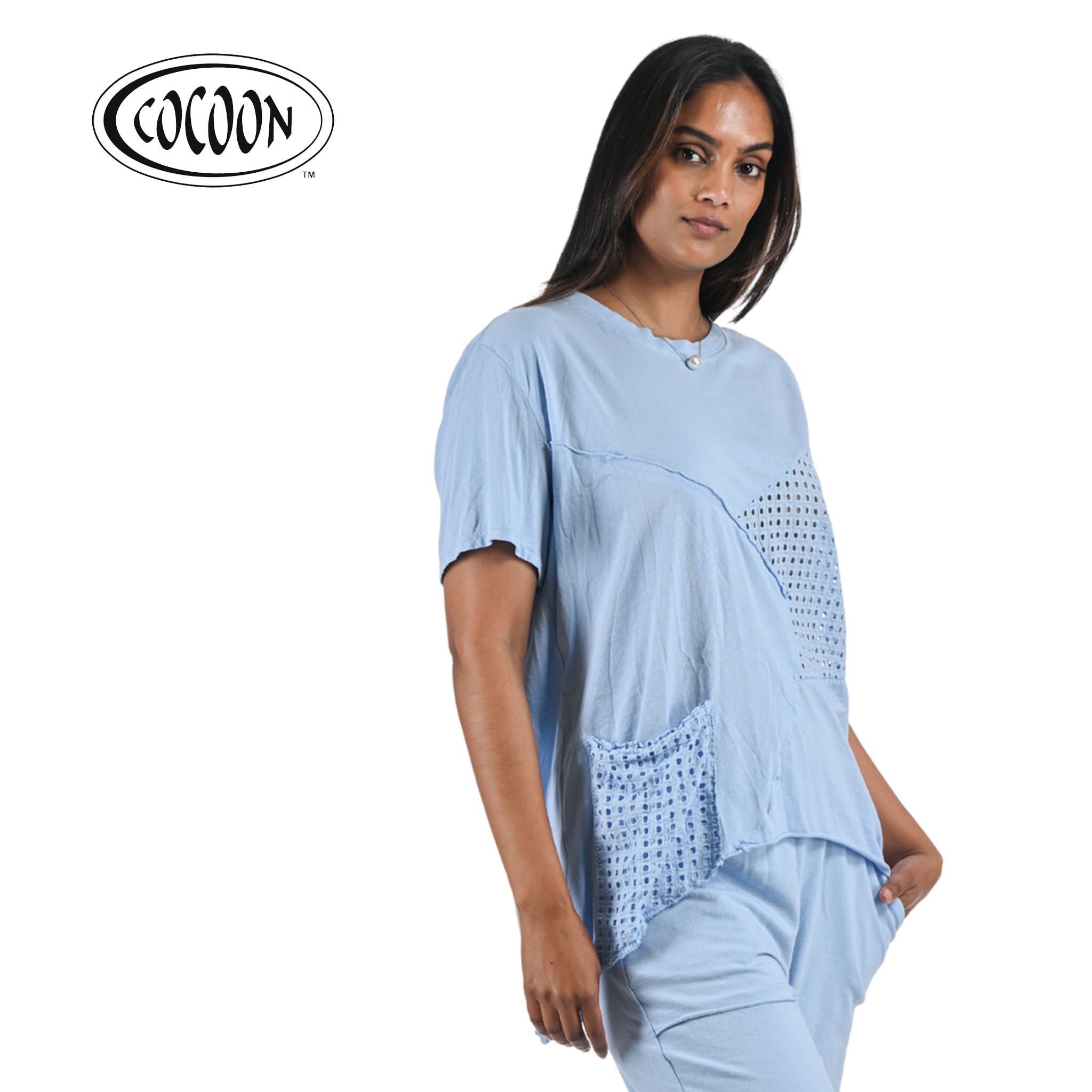 Cocoon anglaise patch t-shirt