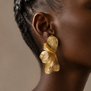 Texured petal earrings