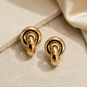 Interlocked chunky earrings